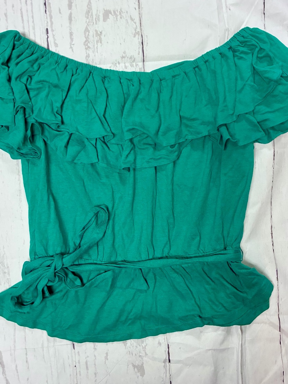 Ralph Lauren Off-Shoulder Ruffle Top